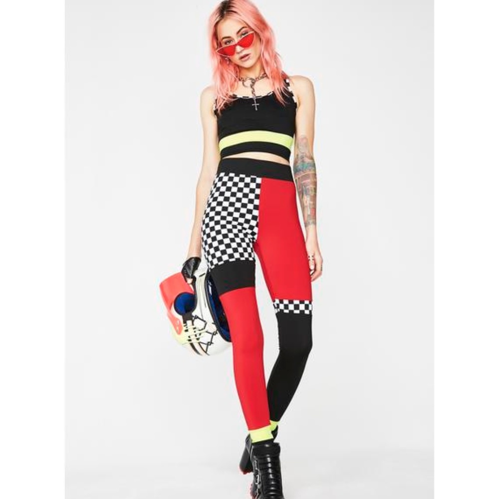 Drive Slow Racer top & leggings set